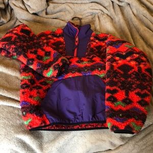 UO Sherpa Fleece Popover Jacket